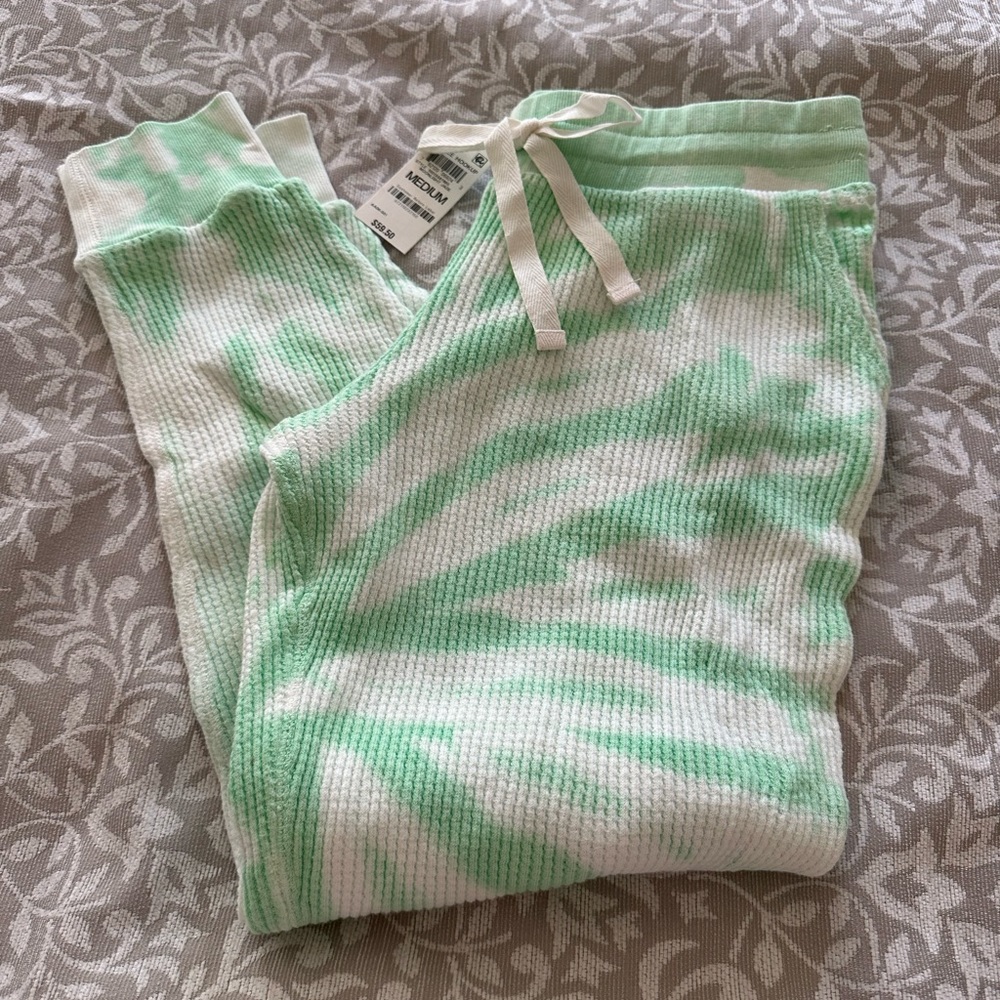 Waffle Knit Joggers with Pockets